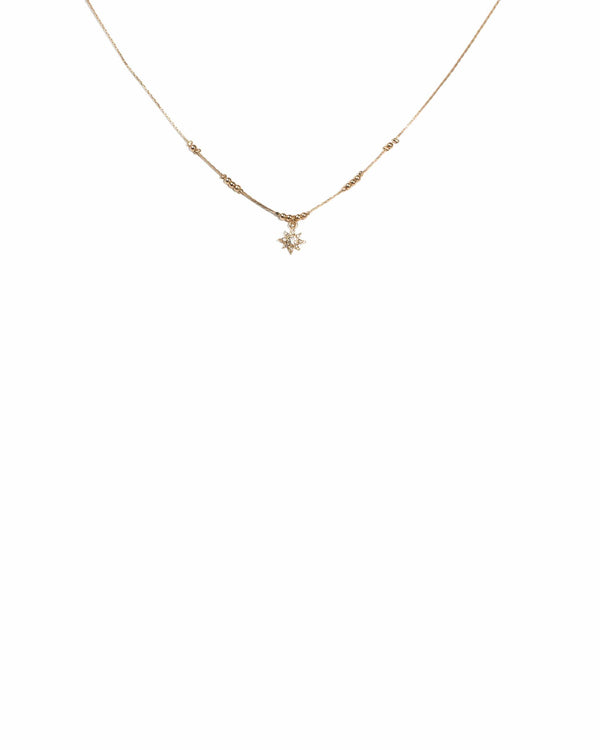 Colette by Colette Hayman Crystal Gold Tone Star Ball Chain Choker Necklace