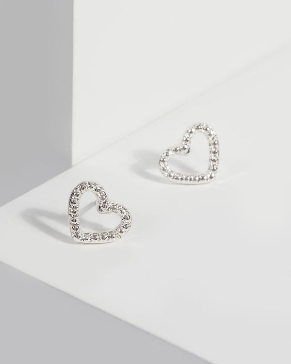 Crystal Mini Crystal Heart Stud Earrings | Earrings