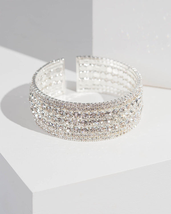 Colette by Colette Hayman Crystal Multi Shape Stretch Bracelet