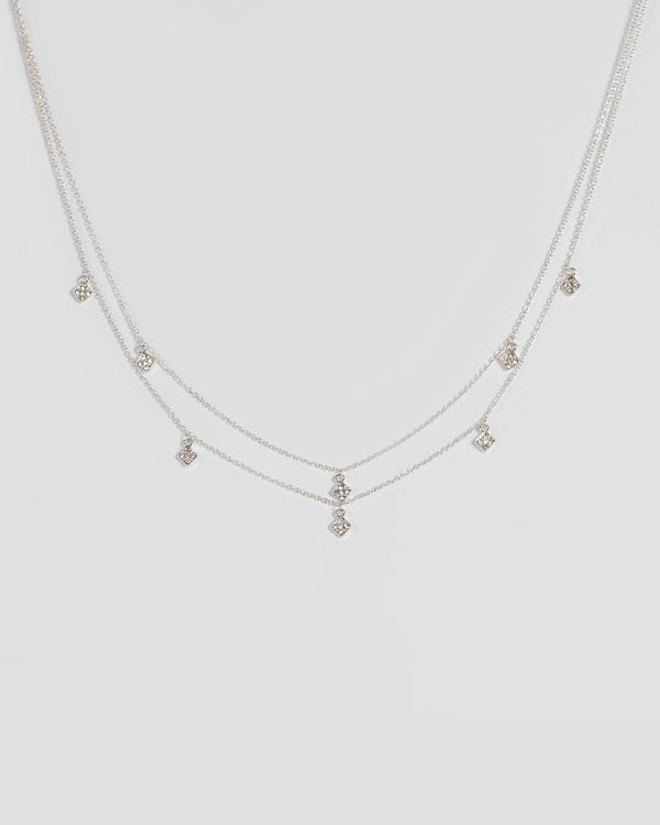 Crystal Pave Pendant Necklace | Necklaces