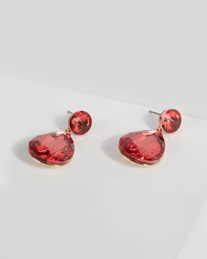 Crystal Round Teardrop Earrings | Earrings