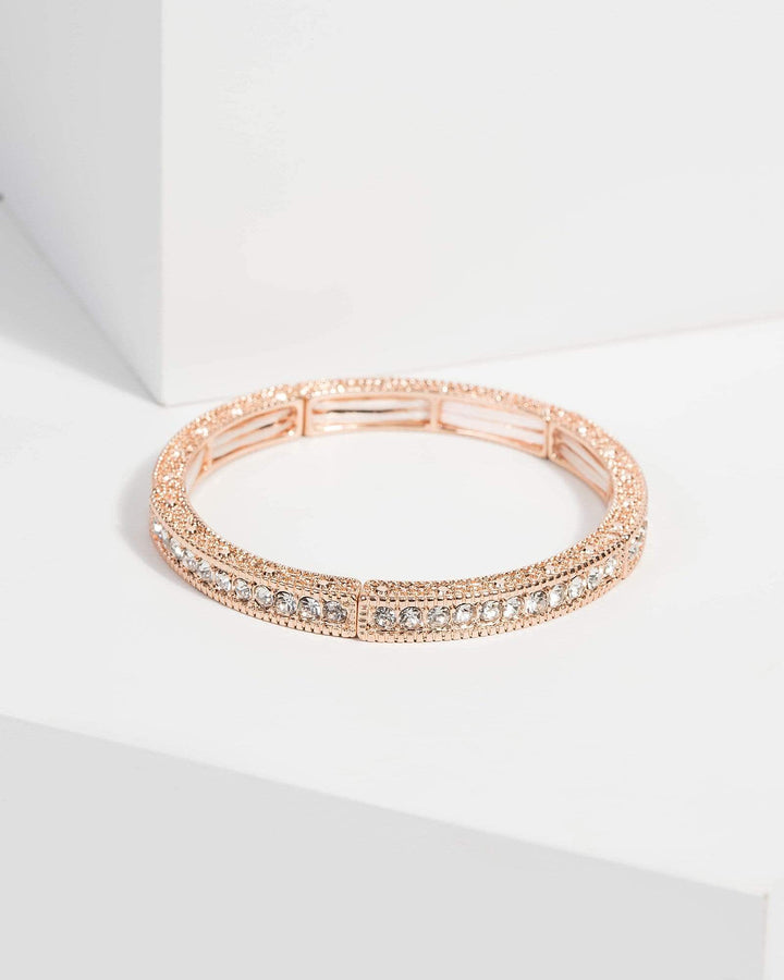 Crystal Textured Bangle Bracelet | Wristwear