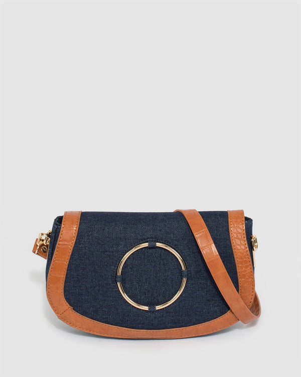 Colette by Colette Hayman Denim Bluer Ceri Saddle Shoulder Bag