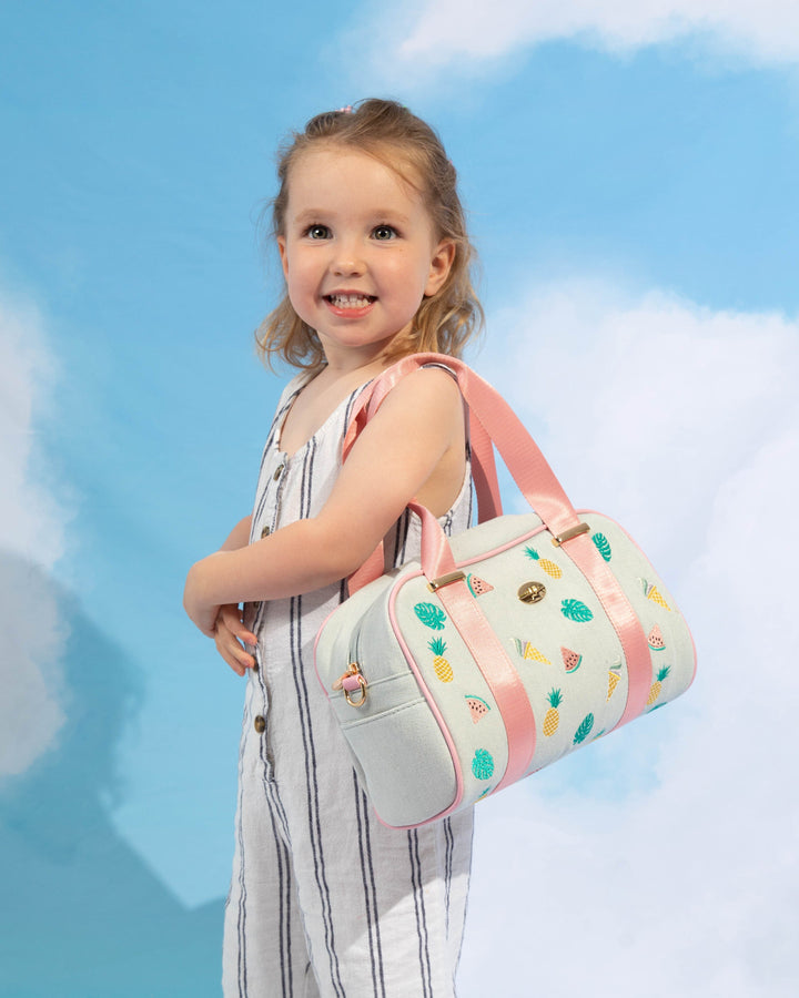Colette by Colette Hayman Denim Kids Embroidered Weekender Bag