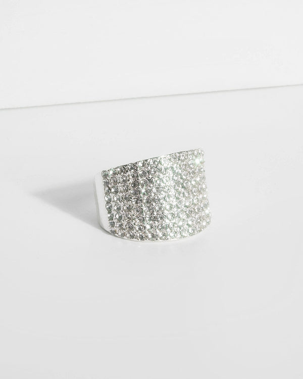 Diamante Face Cocktail Ring | Rings