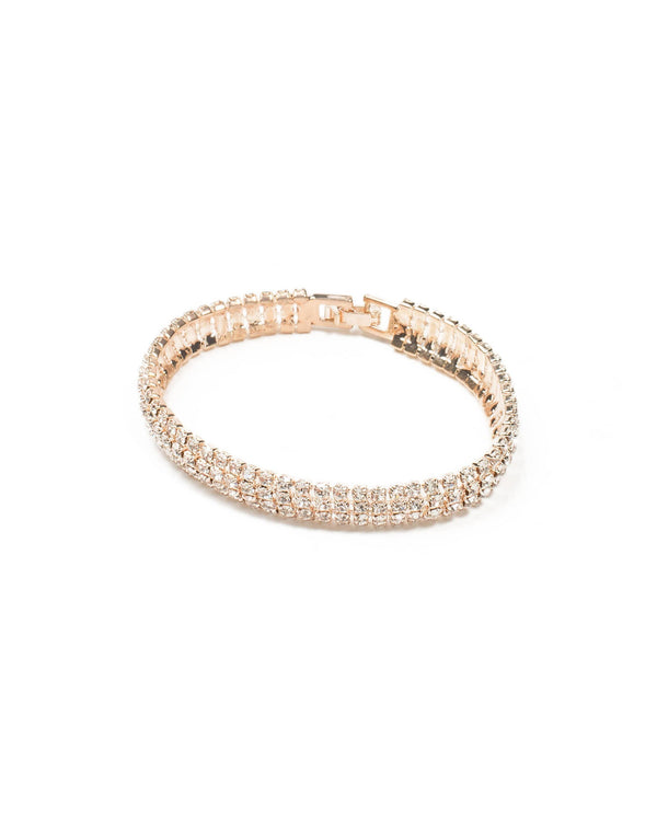 Colette by Colette Hayman Diamante Four Row Bracelet