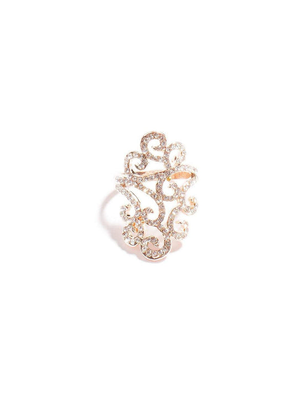 Colette by Colette Hayman Diamante Ornate Swirl Ring