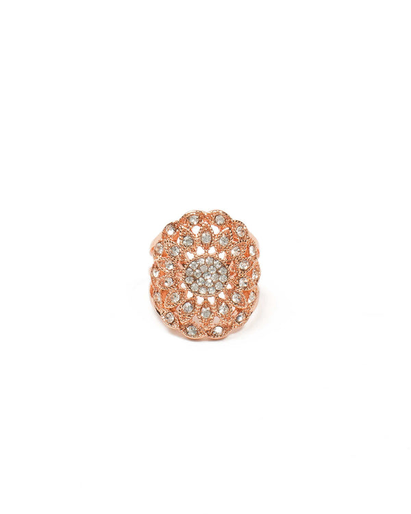 Colette by Colette Hayman Diamante Round Stone Filigree Ring - Large