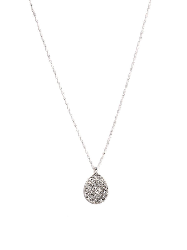 Colette by Colette Hayman Diamante Stones Teardrop Pendant Necklace