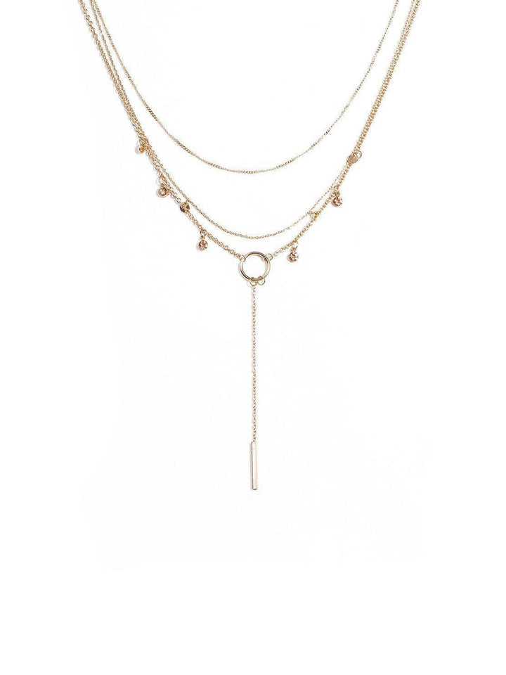Colette by Colette Hayman Disc Diamante Stone Circle Bar 3Pack Necklace