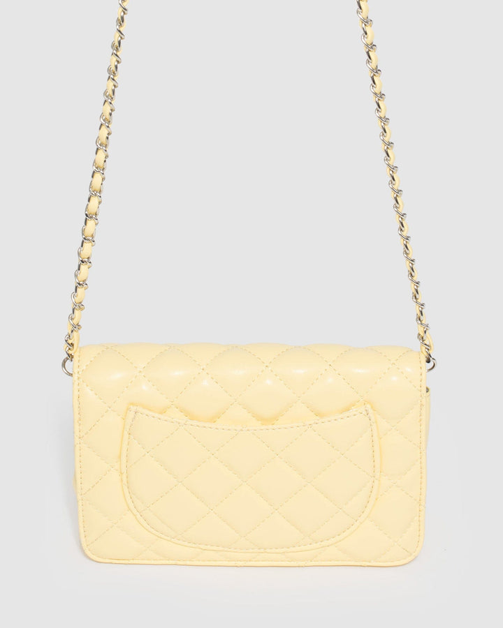 Colette by Colette Hayman Eboni Quilted Yellow Crossbody Bags