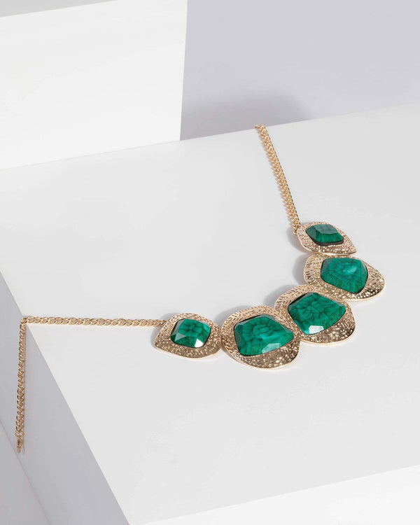 Emerald Large Acrylic Necklace | Necklaces