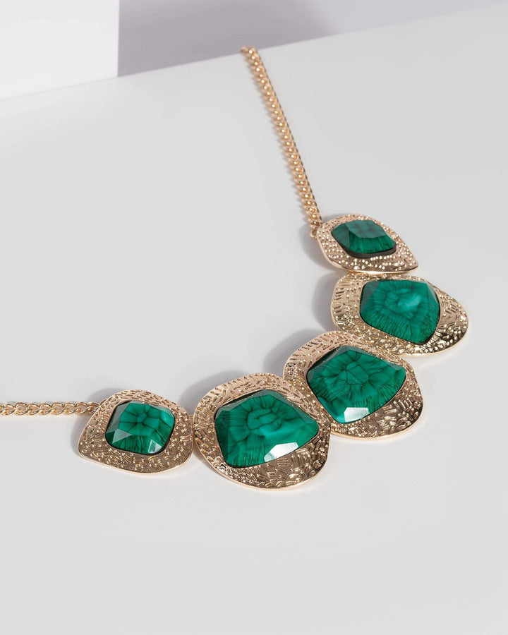 Emerald Large Acrylic Necklace | Necklaces