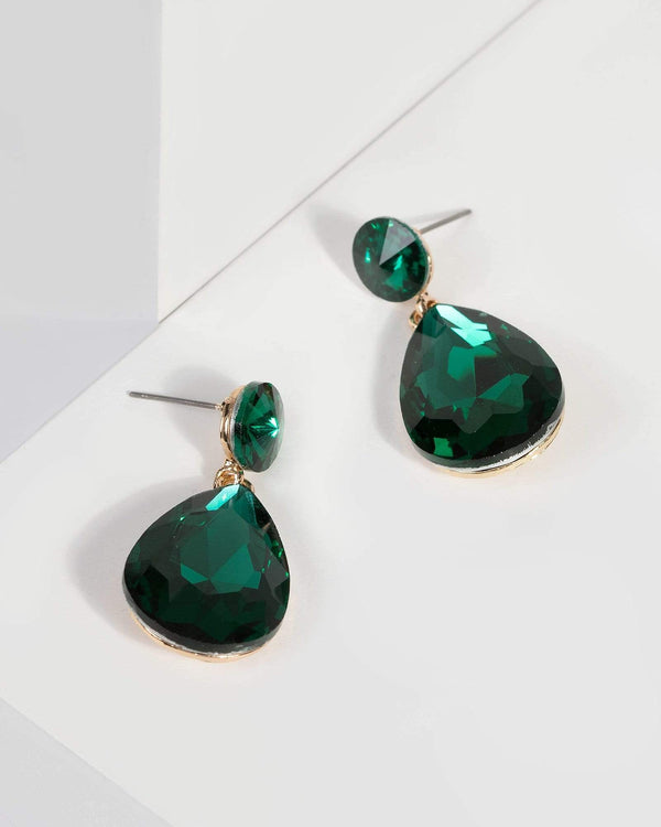 Emerald Mini Stud Earrings | Earrings