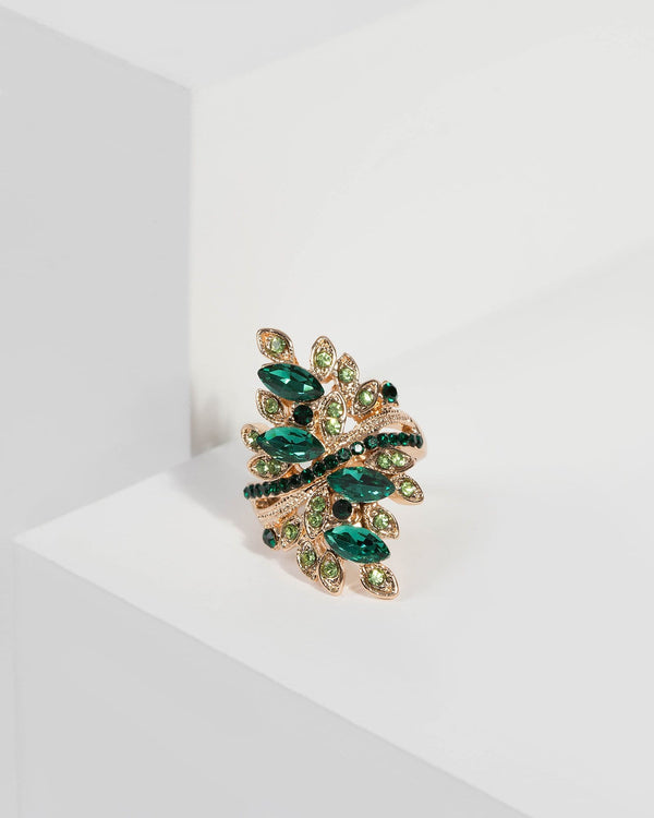 Emerald Stone Statement Ring | Rings