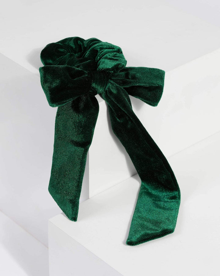 Emerald Velvet Hair Tie Pack | Hair Accessories