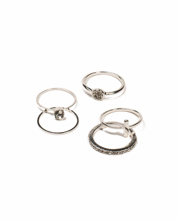 Colette by Colette Hayman Fine Diamante Ring Pack - Large