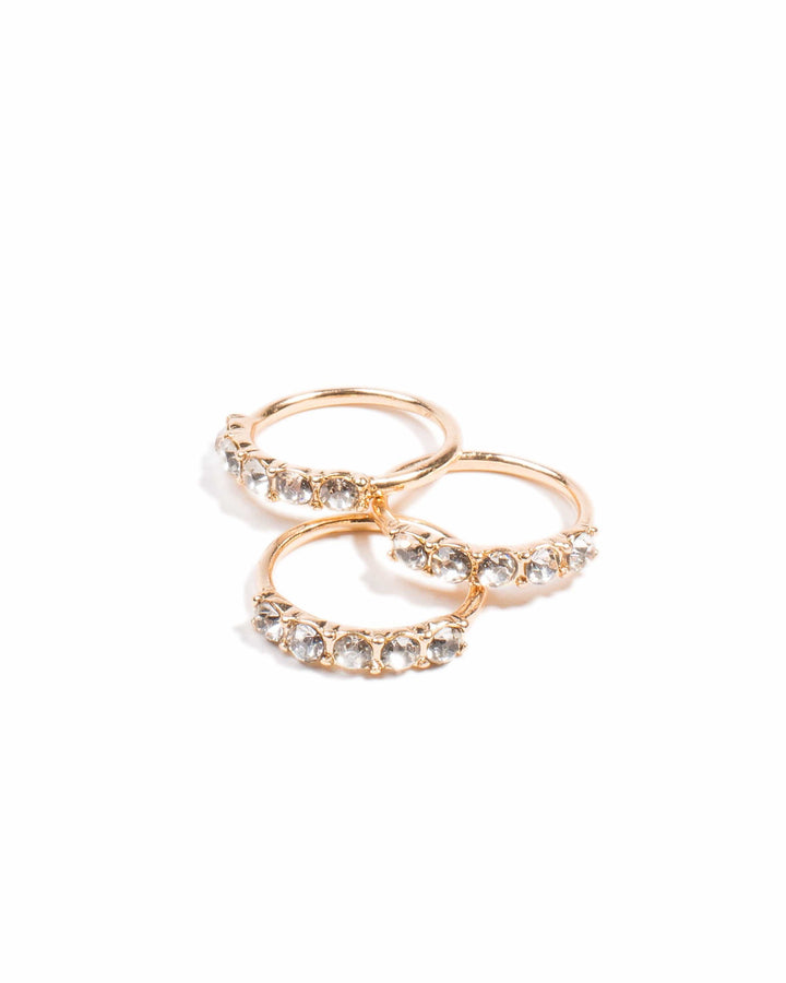 Colette by Colette Hayman Five Stone Ring 3 Pack - Large
