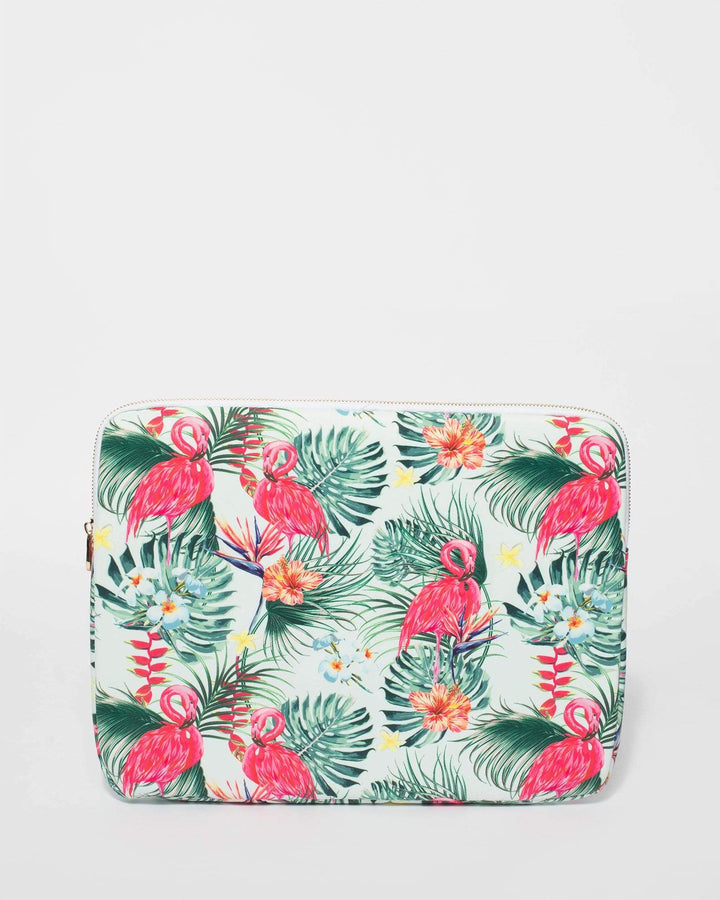 Flamingo Canvas Laptop Sleeve | Work Bags