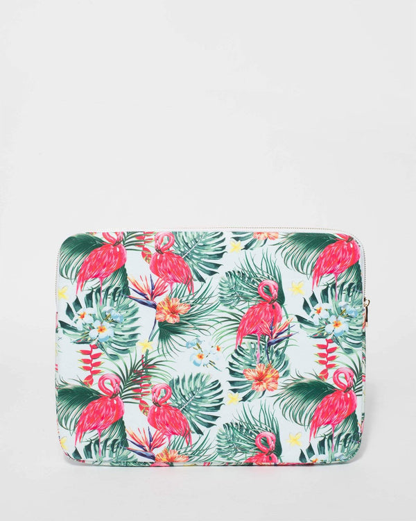 Flamingo Canvas Laptop Sleeve | Work Bags
