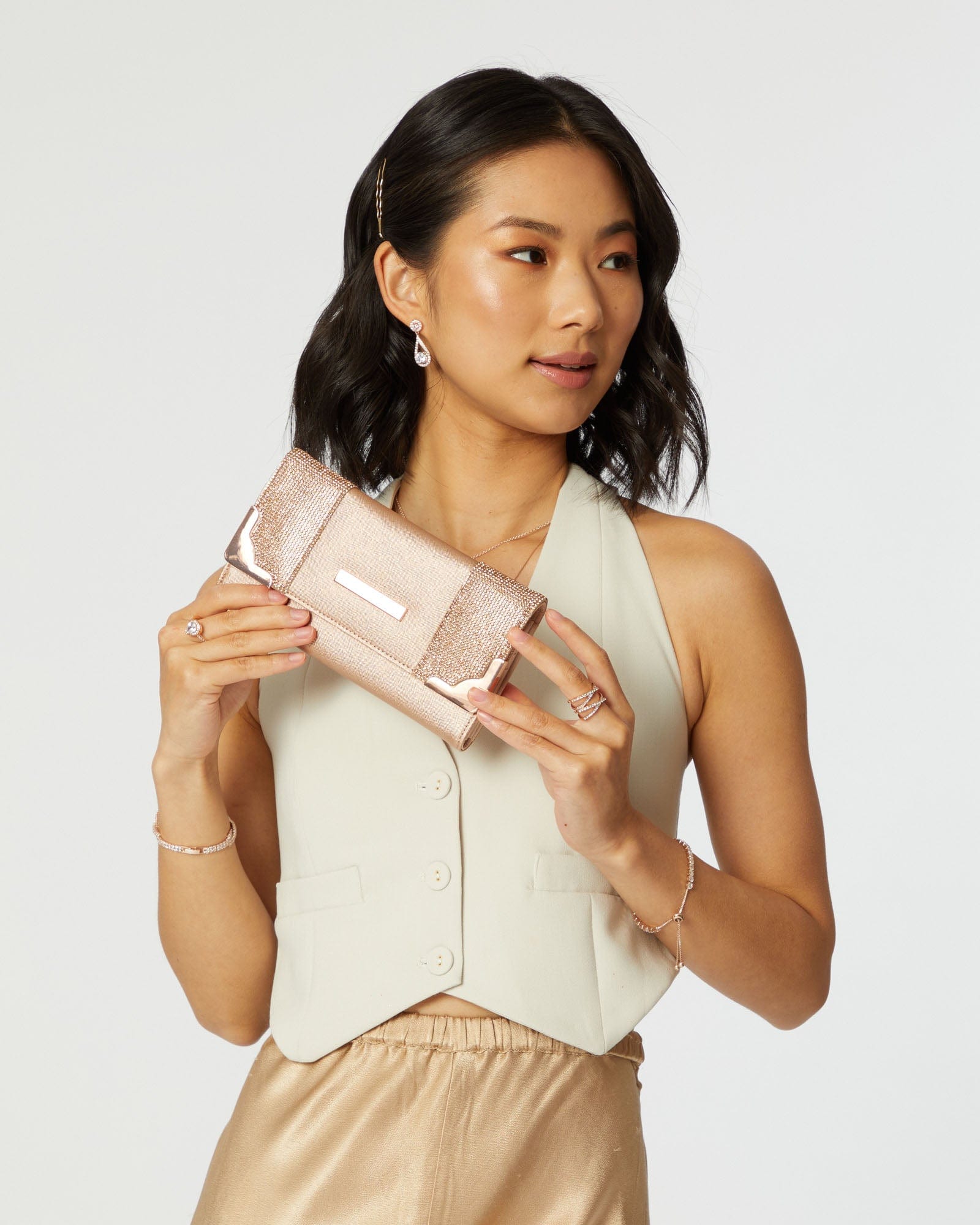 Gemma Crystal Rose Gold Wallet