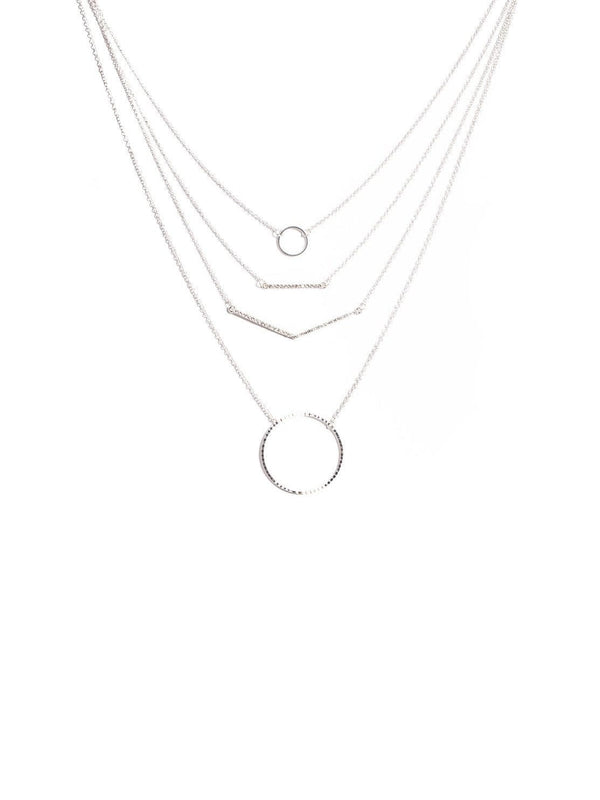 Colette by Colette Hayman Geometric Shapes Multi Row Necklace