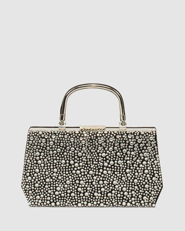 Colette by Colette Hayman Gia Crystal Top Handle Clutch Bag