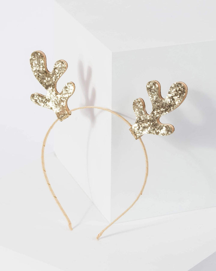 Glitter Antlers Thin Headband | Accessories