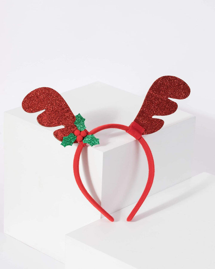 Glitter Reindeer Ears Headband | Accessories