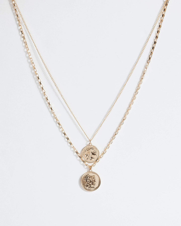 Gold 2 Pack Coin Necklaces | Necklaces