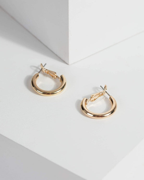 Gold 20mm Mini Hoop Earrings | Earrings