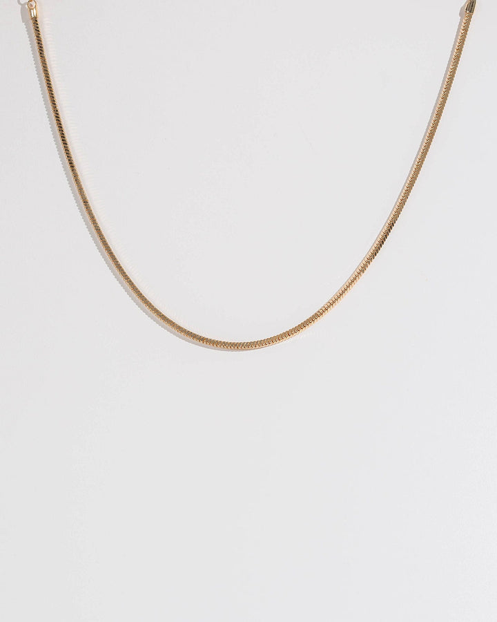 Colette by Colette Hayman Gold 42cm Snake Box Chain Necklace