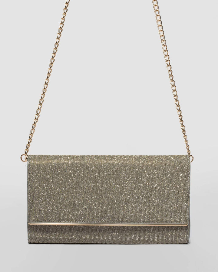 Gold Abby Clutch Bag | Clutch Bags