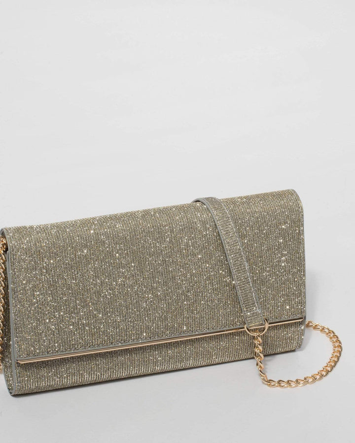 Gold Abby Clutch Bag | Clutch Bags