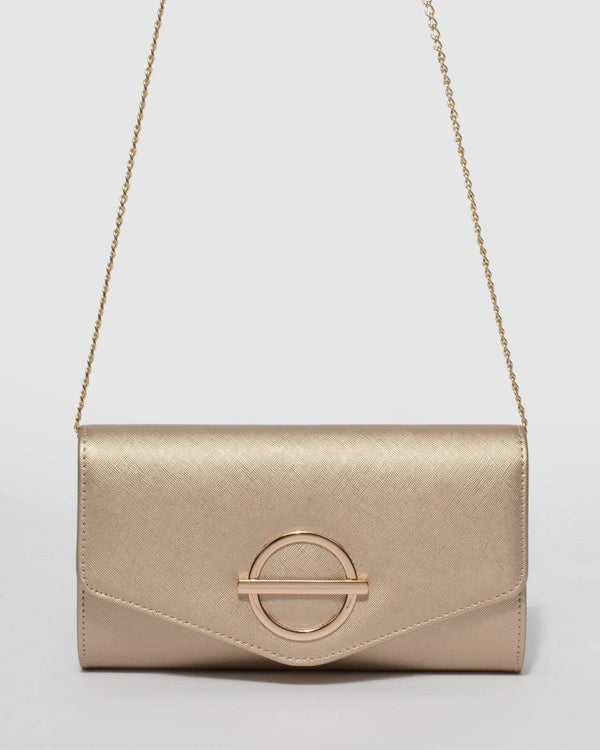 Gold Acacia Clutch Bag | Clutch Bags