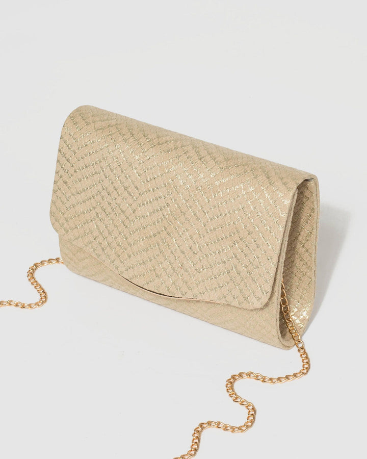 Gold Adele Evening Clutch Bag | Clutch Bags