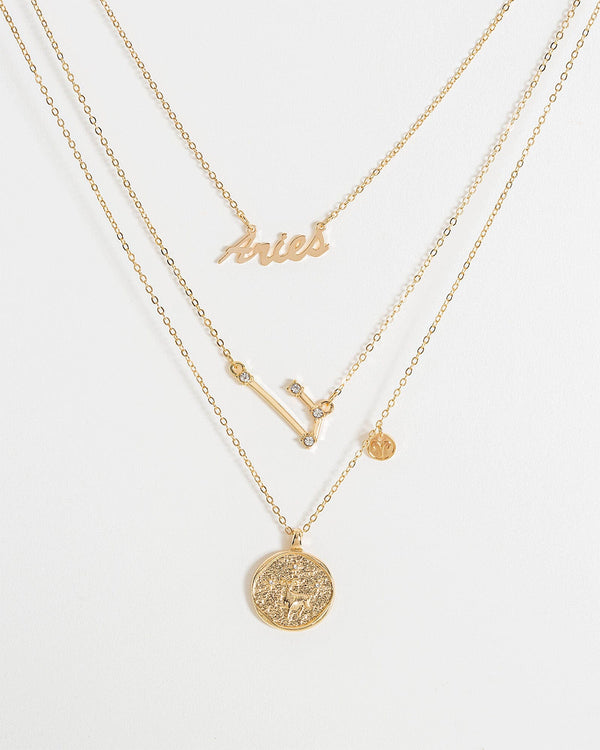 Colette by Colette Hayman Gold Aries Zodiac Necklace