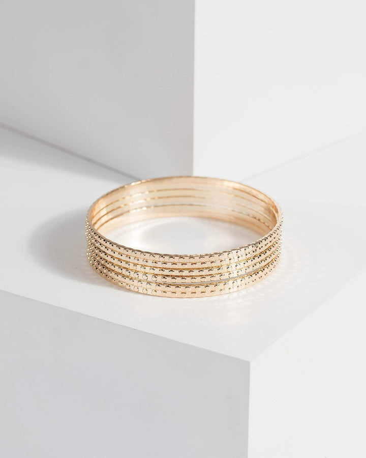 Gold Ball Chain Pendant Multi Pack Bracelet | Wristwear