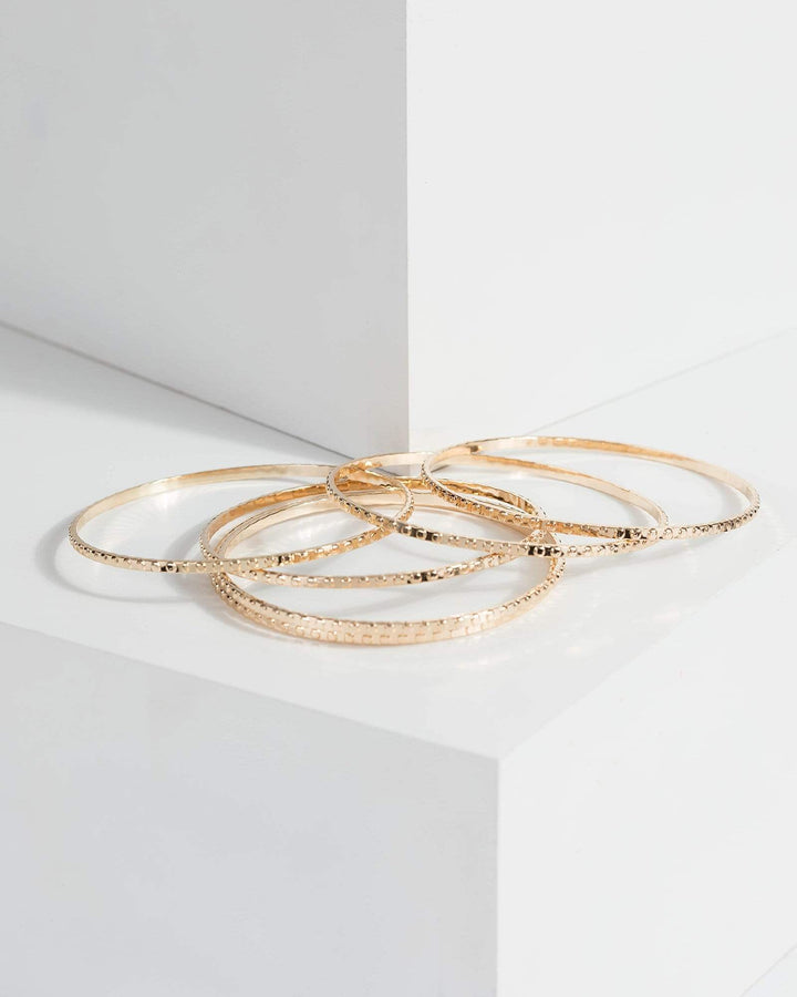 Gold Ball Chain Pendant Multi Pack Bracelet | Wristwear