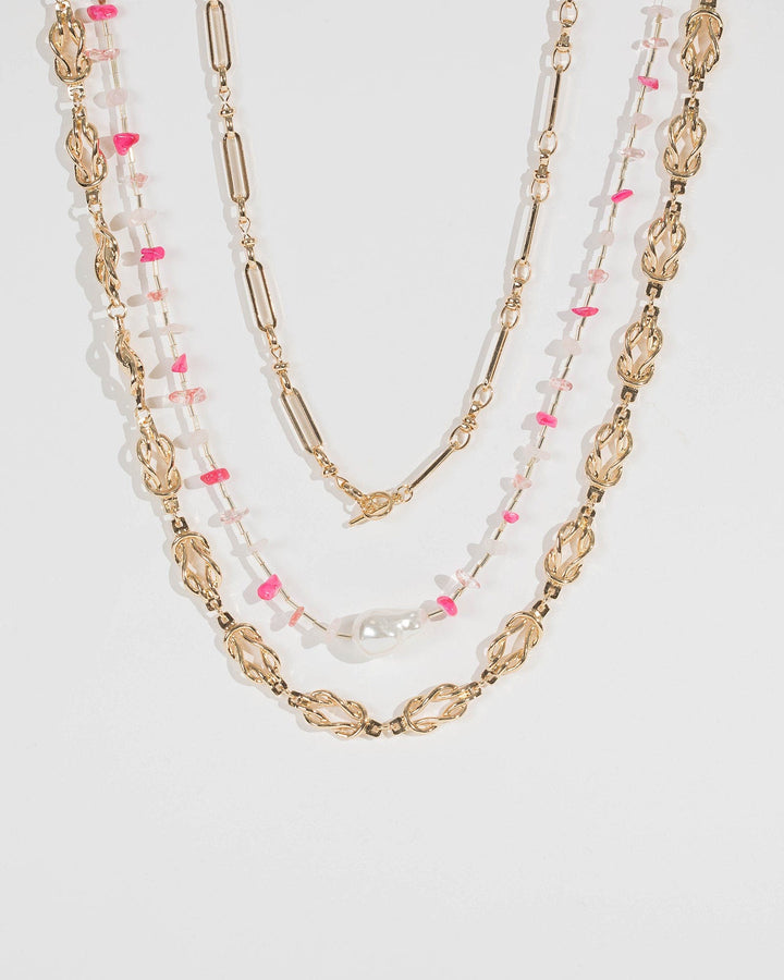 Gold Beaded Chain Multi Pack Bracelets | Necklaces