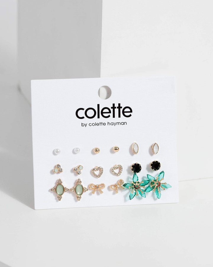 Gold Botanical Multi Pack Earrings | Earrings