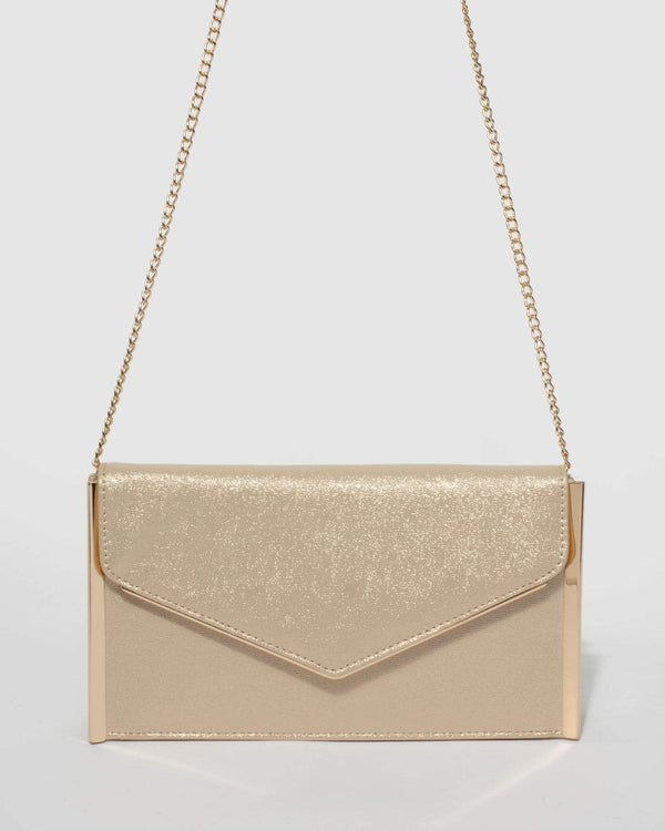 Gold Capri Clutch Bag | Clutch Bags