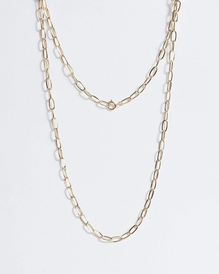 Gold Chain Wrap Around Necklace | Necklaces