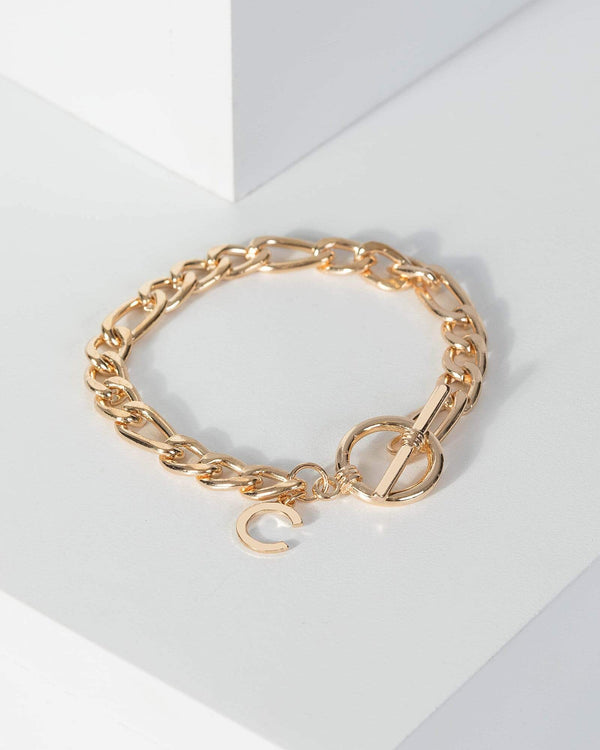 Gold Chunky Chain Bracelet | Wristwear