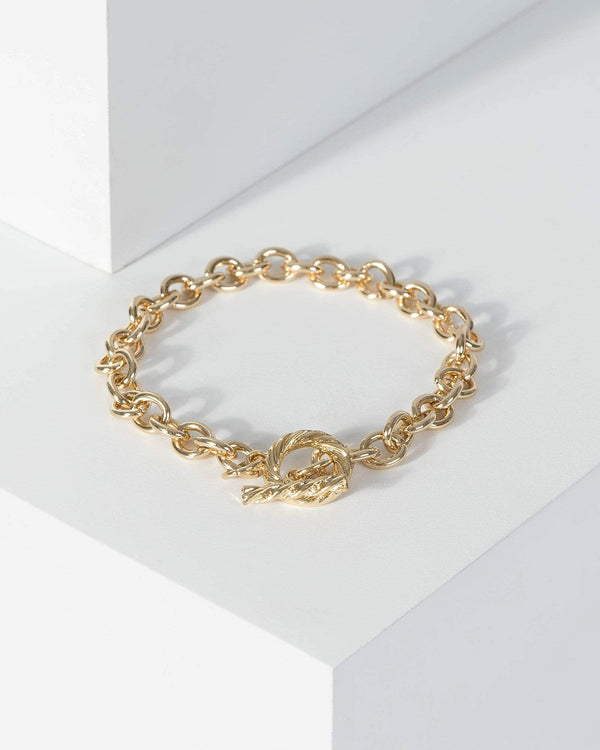 Gold Chunky Chain Bracelet | Wristwear