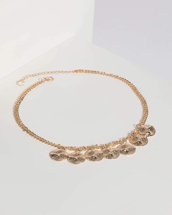 Gold Chunky Chain Short Necklace | Necklaces
