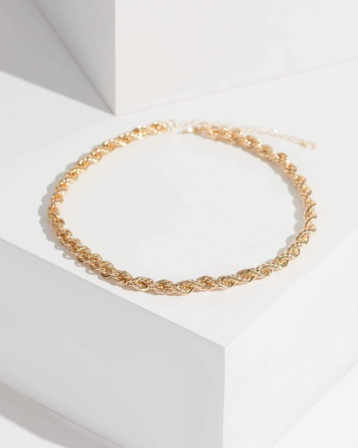 Colette by Colette Hayman Gold Chunky Rope Chain Necklace