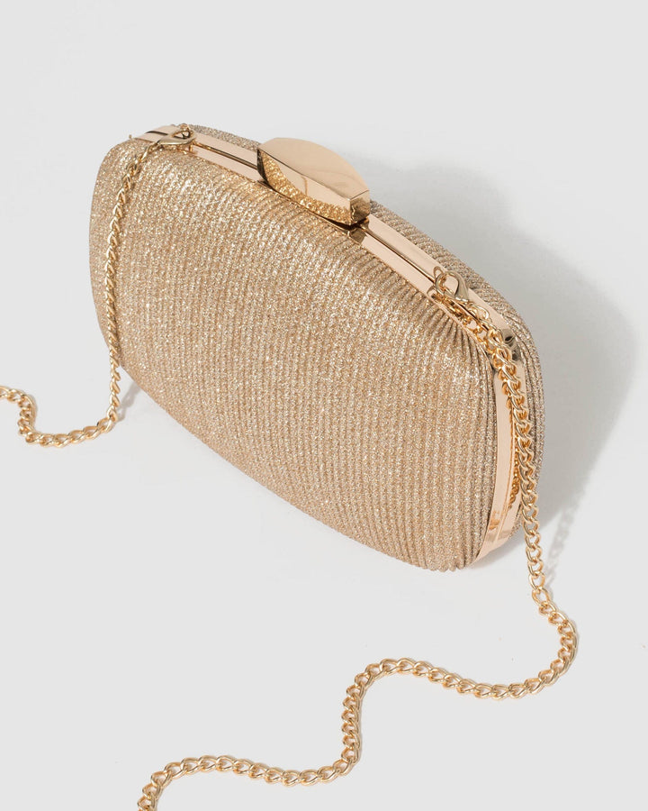 Colette by Colette Hayman Gold Classic Hardcase Clutch Bag