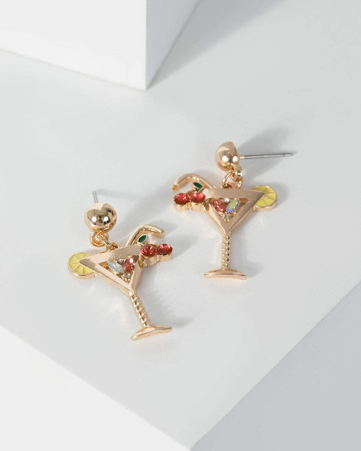 Gold Cocktail Drop Earrings | Earrings