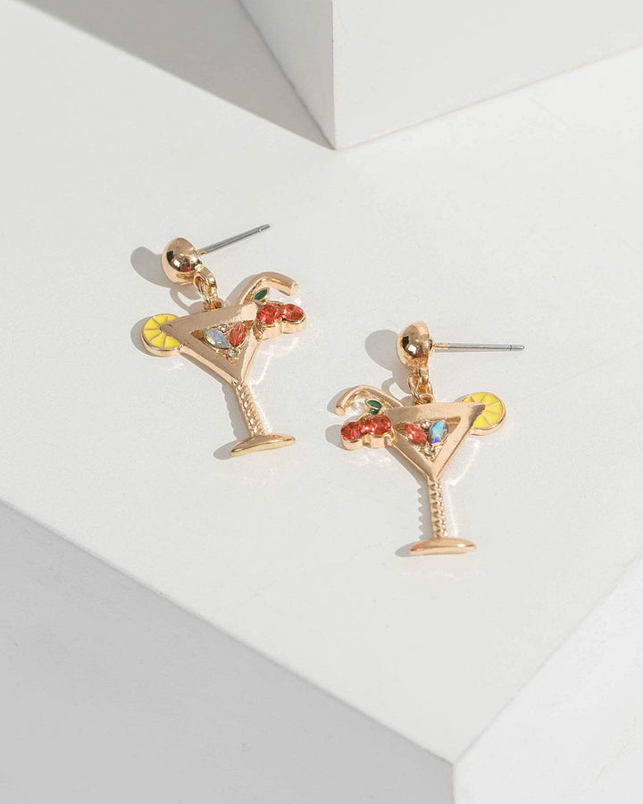 Gold Cocktail Drop Earrings | Earrings